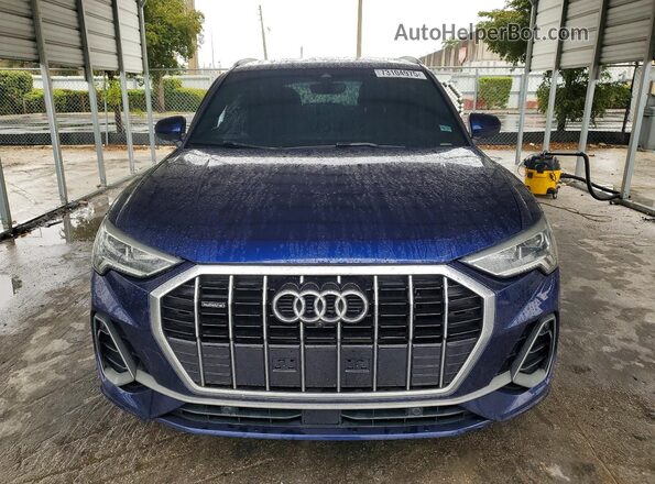 WA1EECF35M1117092 2021 AUDI Q3 Blue Vista frontal