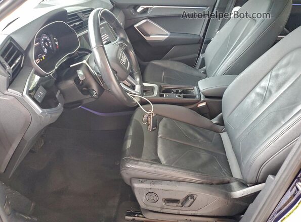 WA1EECF35M1117092 2021 AUDI Q3 Blue Vista interior delantera
