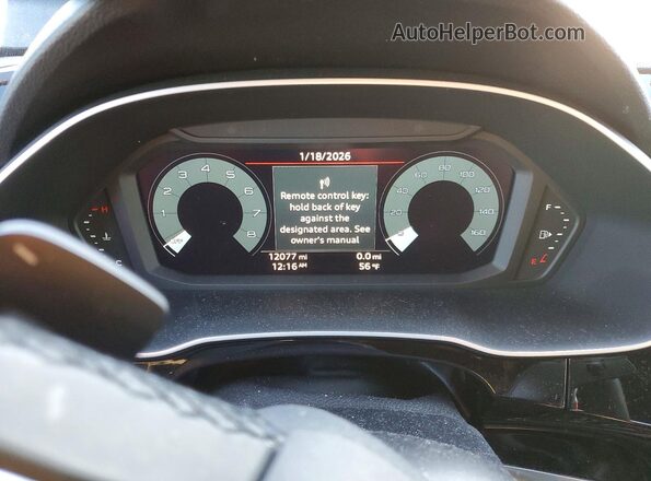 WA1EECF38R1078473 2024 AUDI Q3 Black ხელსაწყოთა პანელის ხედი
