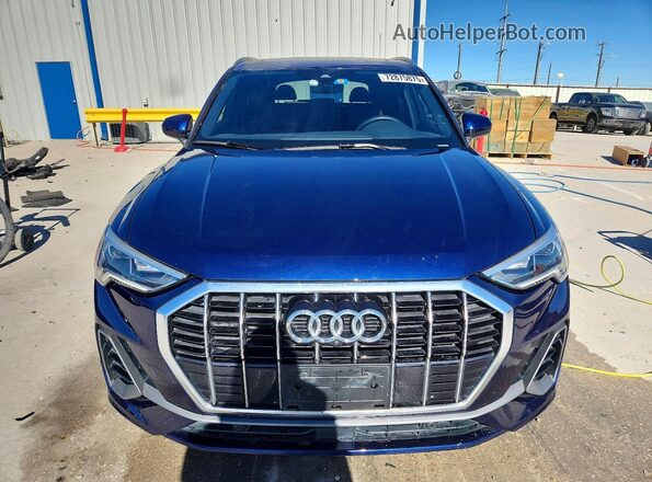 WA1EECF39N1045041 2022 AUDI Q3 Blue Widok z przodu