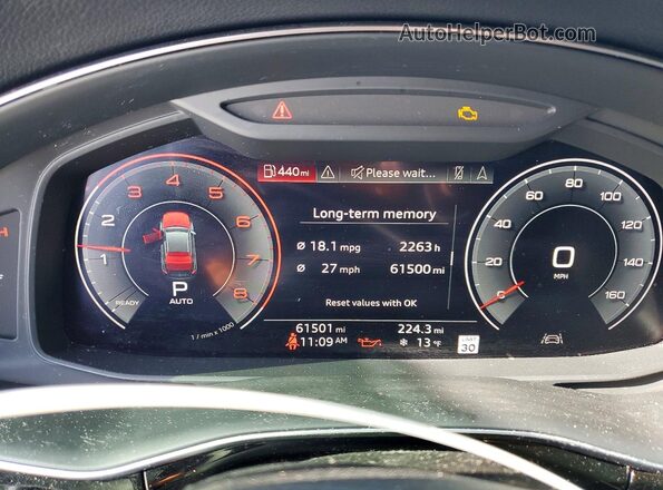 WA1EVAF18LD023580 2020 AUDI Q8 Blue Սարքավորումների վահանակի տեսք
