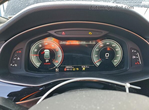 WA1EVBF16ND021707 2022 AUDI Q8 Gray Սարքավորումների վահանակի տեսք