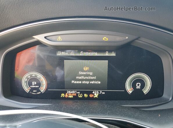 WA1EVBF19ND026030 2022 AUDI Q8 Black Vista del cuadro de instrumentos
