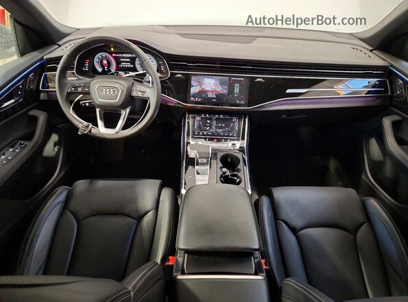 WA1FVBF10SD011383 2025 AUDI Q8 White Dashboard view