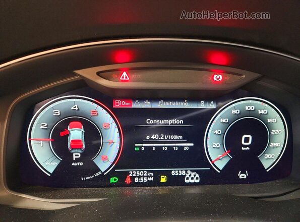 WA1FVBF10SD011383 2025 AUDI Q8 White Instrument cluster view
