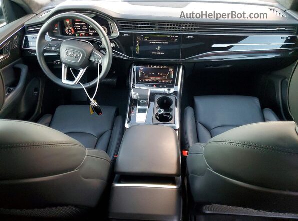 WA1FVBF15ND007544 2022 AUDI Q8 Charcoal Widok deski rozdzielczej