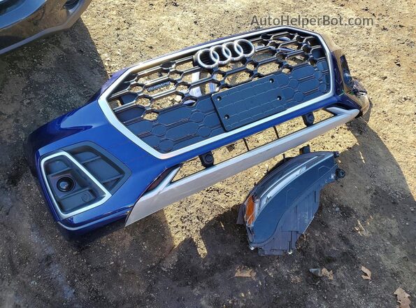 WA1GAAFY6N2046498 2022 AUDI Q5 Blue Widok naklejki z numerem VIN