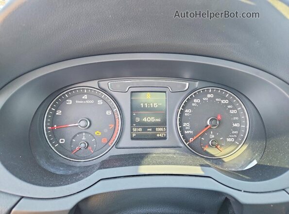 WA1HCCFS3HR013847 2017 AUDI Q3 White ხელსაწყოთა პანელის ხედი
