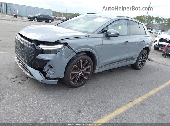 WA1L2BFZ2NP051047 2022 AUDI Q4 Gray წინა მარცხენა ხედი სამი მეოთხედიდან