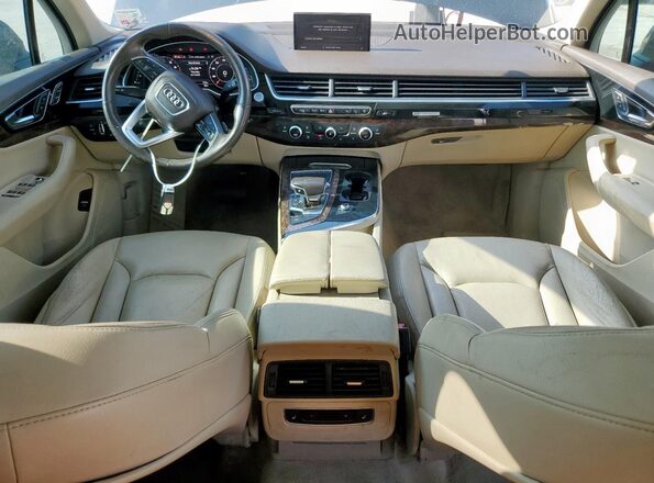 WA1LAAF72HD018759 2017 AUDI Q7 Blue Widok deski rozdzielczej