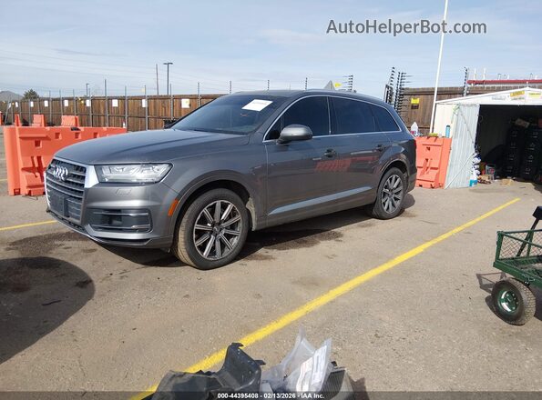 WA1LAAF72HD048716 2017 AUDI Q7 Gray Առջևի ձախ երեք քառորդ տեսարան