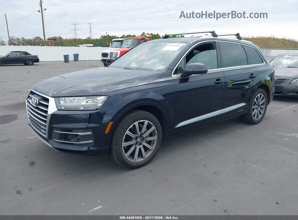 WA1LAAF77HD053166 2017 AUDI Q7 Dark Blue Առջևի ձախ երեք քառորդ տեսարան