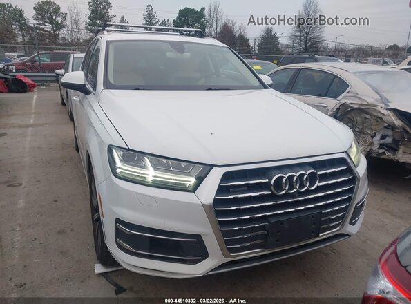 WA1LAAF78HD008835 2017 AUDI Q7 White Instrument cluster view