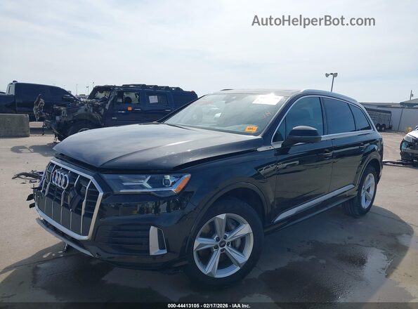 WA1LCBF73PD003671 2023 AUDI Q7 Black წინა მარცხენა ხედი სამი მეოთხედიდან