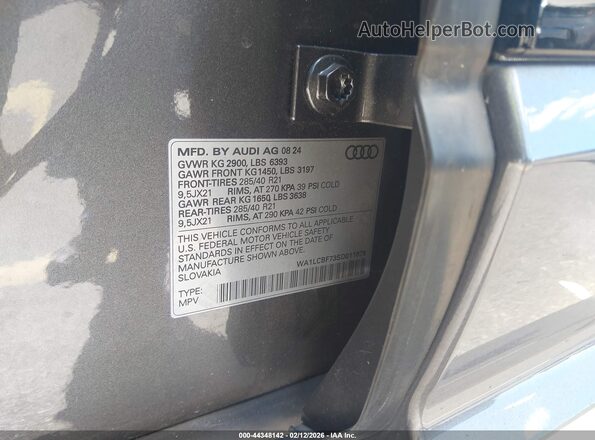 WA1LCBF73SD011875 2025 AUDI Q7 Gray 