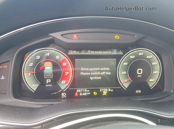 WA1LXAF73MD016463 2021 AUDI Q7 Серебряный Вид щитка приборов