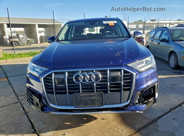 WA1LXBF72ND013545 2022 AUDI Q7 Blue Вид спереду