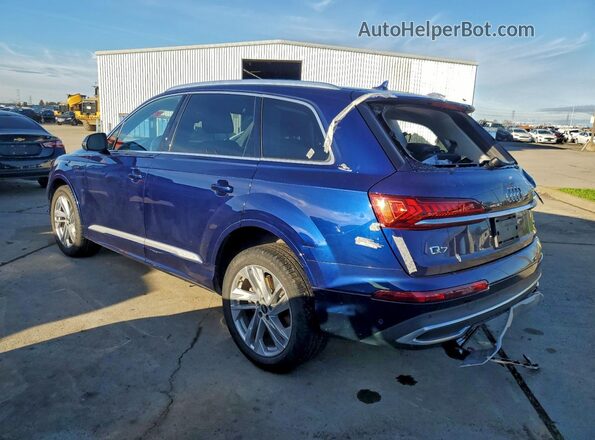 WA1LXBF72ND013545 2022 AUDI Q7 Blue Задня ліва чверть