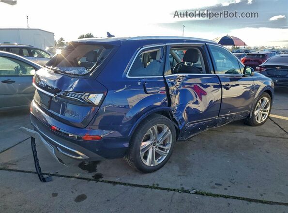 WA1LXBF72ND013545 2022 AUDI Q7 Blue Задня права чверть