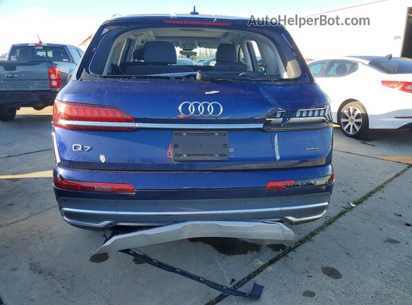 WA1LXBF72ND013545 2022 AUDI Q7 Blue Вид ззаду