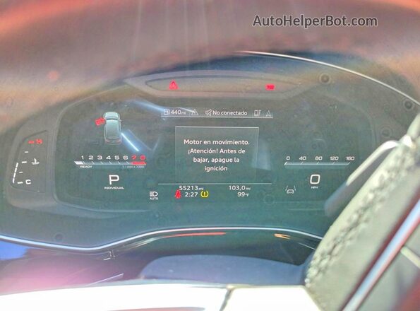 WA1LXBF74PD010293 2023 AUDI Q7 White Вид щитка приладів