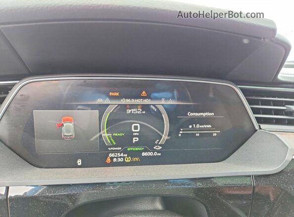 WA1VAAGE7MB020678 2021 AUDI E-TRON Серый Вид щитка приборов