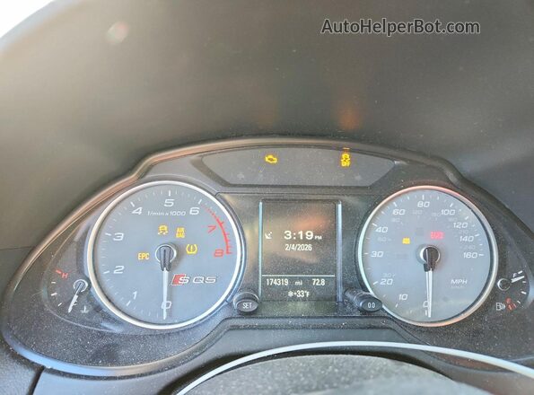 WA1VCAFP3GA034228 2016 AUDI SQ5 Black Вид щитка приладів