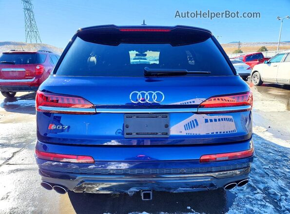 WA1VWAF7XLD010136 2020 AUDI SQ7 Blue Հետևի տեսք