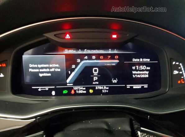 WA1VWBF74PD028420 2023 AUDI SQ7 Черный Вид щитка приборов