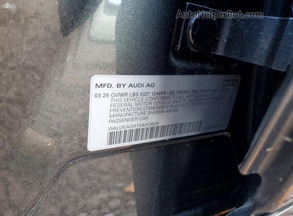 WAU2EAGH1SA013829 2025 AUDI S6 Gray Շարժիչի բաժամունքի տեսք