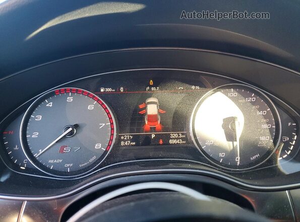 WAU2FAFC9JN054185 2018 AUDI S7 Угольный Вид щитка приборов