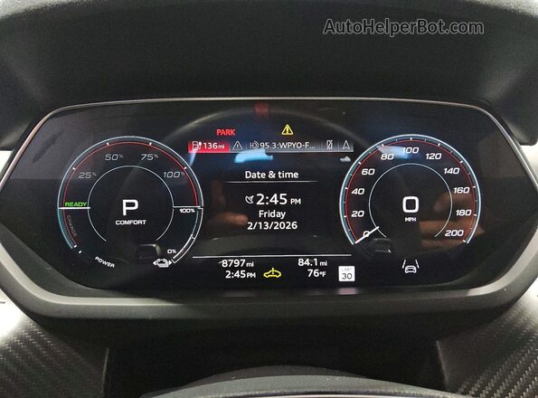 WAUAHBFW3P7901740 2023 AUDI RS Черный Вид щитка приборов