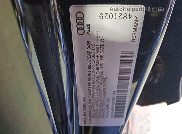 WAUAHBFW3P7901740 2023 AUDI RS Черный Вид подкапотного пространства