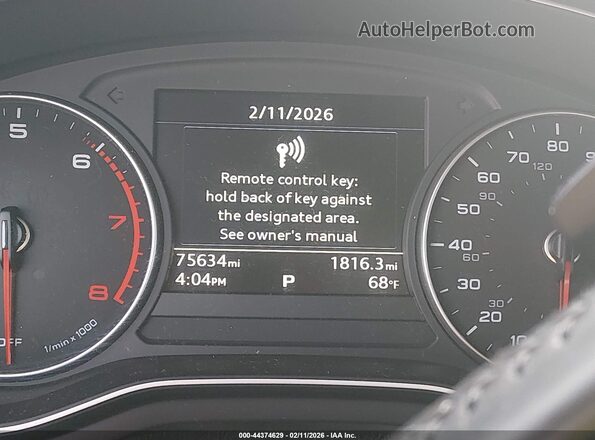 WAUANAF46HN066621 2017 AUDI OTHER Серый Панорамный вид салона 360°
