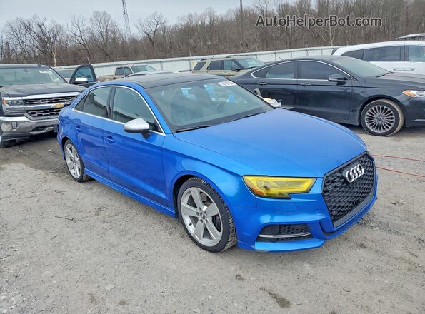 WAUB1GFF0H1054671 2017 AUDI S3 Синий Передняя правая четверть