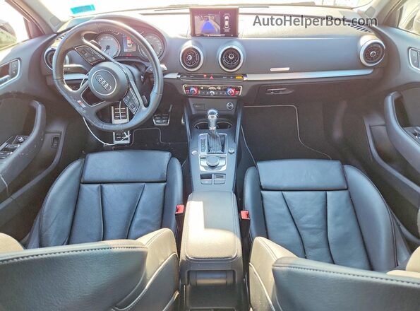 WAUB1GFF0J1048312 2018 AUDI S3 Gray Widok deski rozdzielczej
