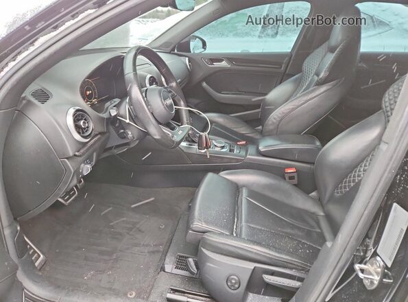 WAUB1GFF4H1070596 2017 AUDI S3 Black Front interior view