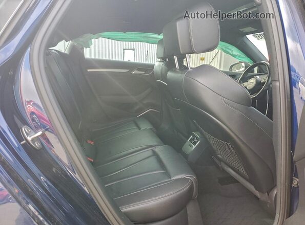 WAUB1GFF6KA100141 2019 AUDI S3 Blue უკანა სავარძლების ხედი