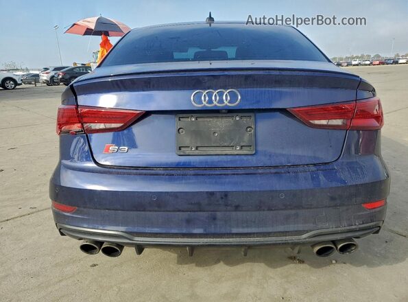 WAUB1GFF6KA100141 2019 AUDI S3 Blue უკანა ხედი