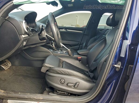 WAUB1GFF6KA100141 2019 AUDI S3 Blue წინა სალონის ხედი