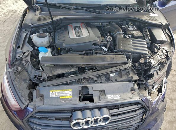 WAUB1GFF6KA100141 2019 AUDI S3 Blue უკანა სალონის ხედი