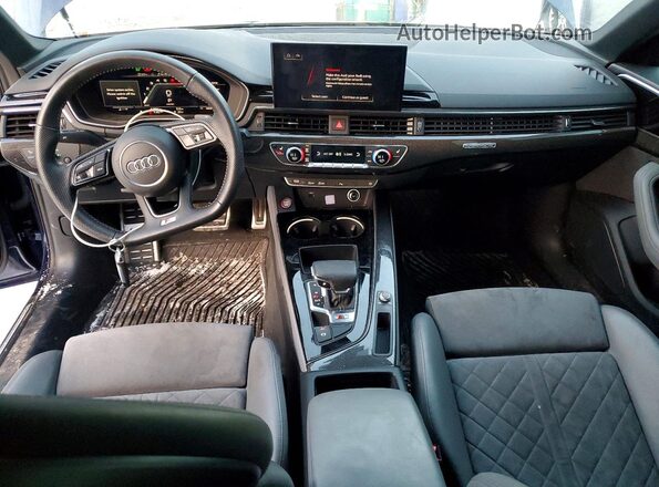 WAUB4AF48LA078258 2020 AUDI S4 Blue Dashboard view