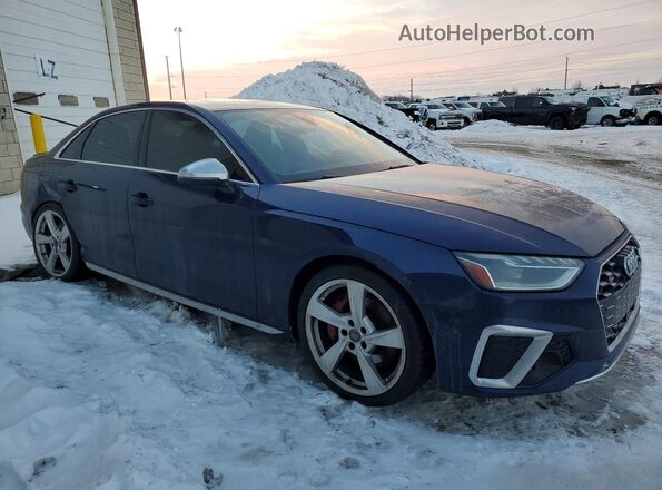 WAUB4AF48LA078258 2020 AUDI S4 Blue Front right