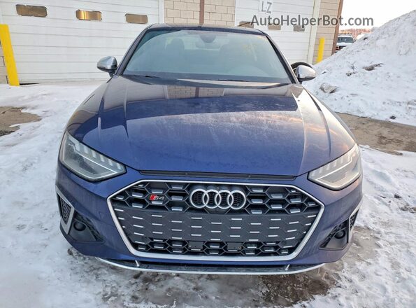 WAUB4AF48LA078258 2020 AUDI S4 Blue Front view
