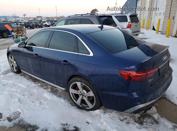 WAUB4AF48LA078258 2020 AUDI S4 Blue Rear left