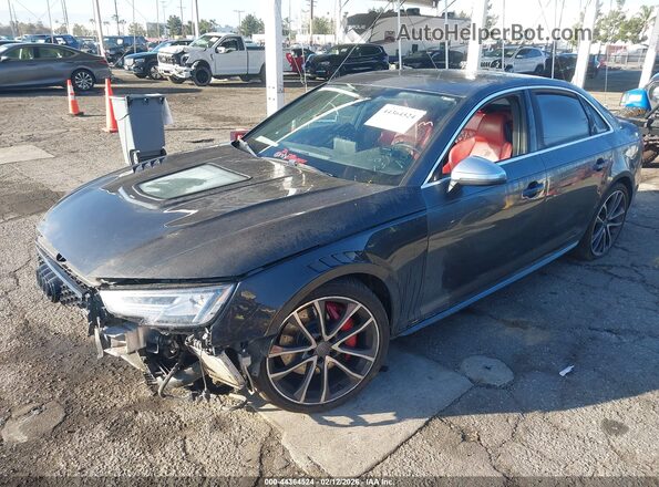 WAUB4AF49JA002660 2018 AUDI S4 Gray Առջևի ձախ երեք քառորդ տեսարան