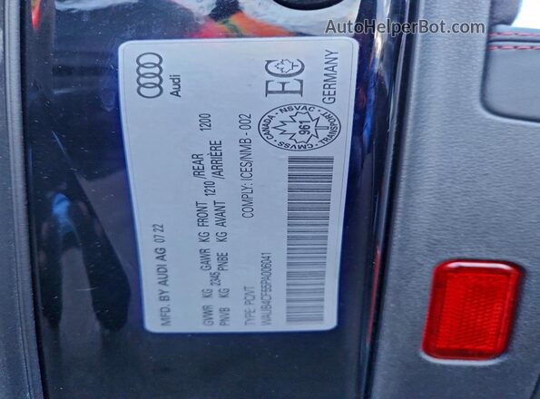WAUB4CF55PA006041 2023 AUDI S5 Black 