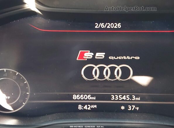 WAUB4CF56KA100079 2019 AUDI S5 Black 