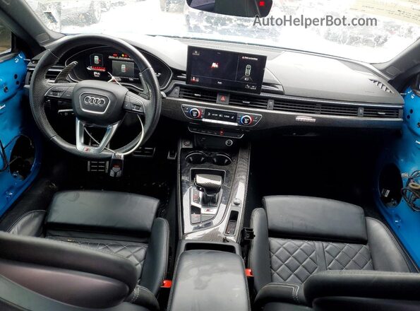 WAUB4CF56MA062968 2021 AUDI S5 Blue Вид панелі приладів