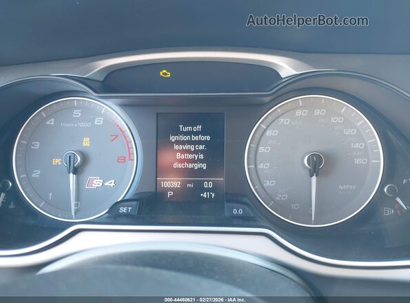 WAUBGAFL2GA002197 2016 AUDI S4 White Widok tylnych siedzeń